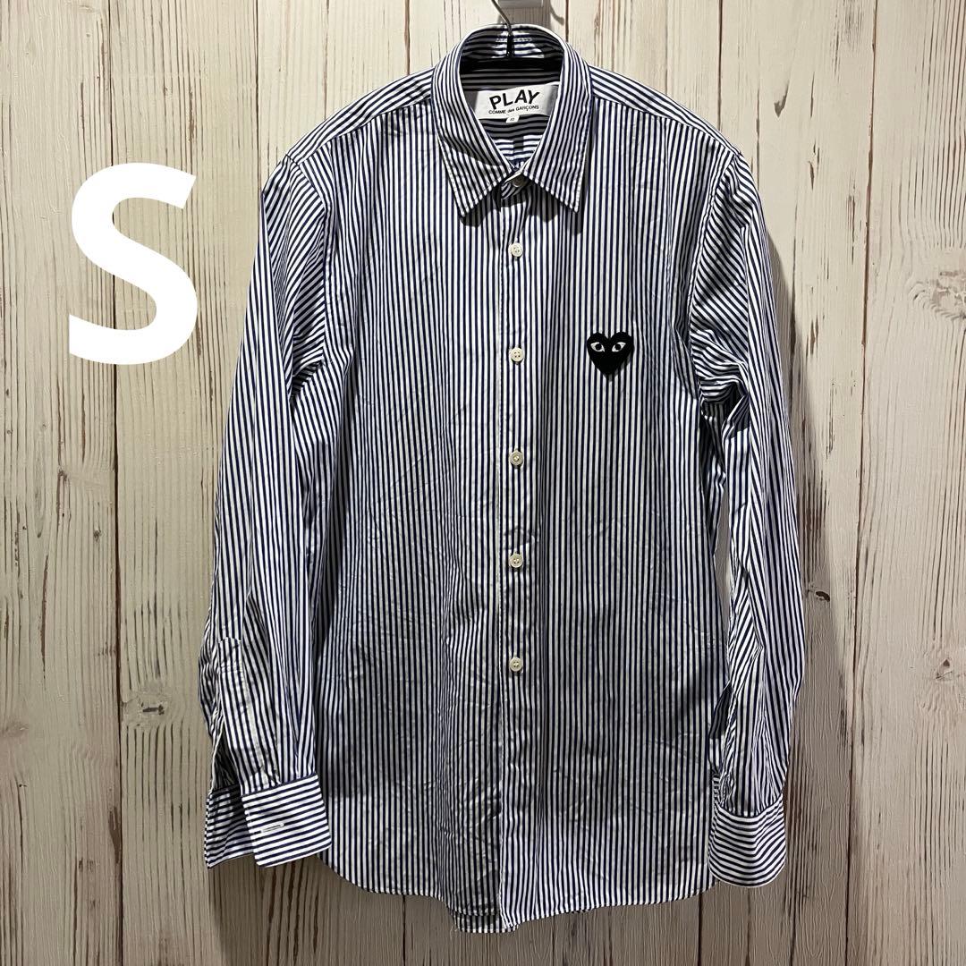 プレイ　コムデギャルソン ストライプ　シャツ　S