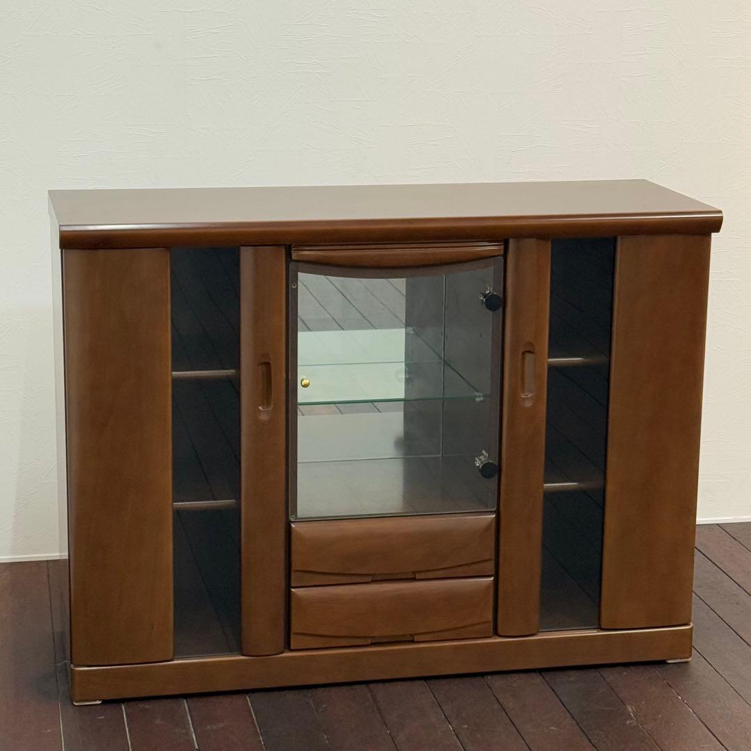 H21K34 武富家具 TAKEDOMI アンティーク調 キャビネット