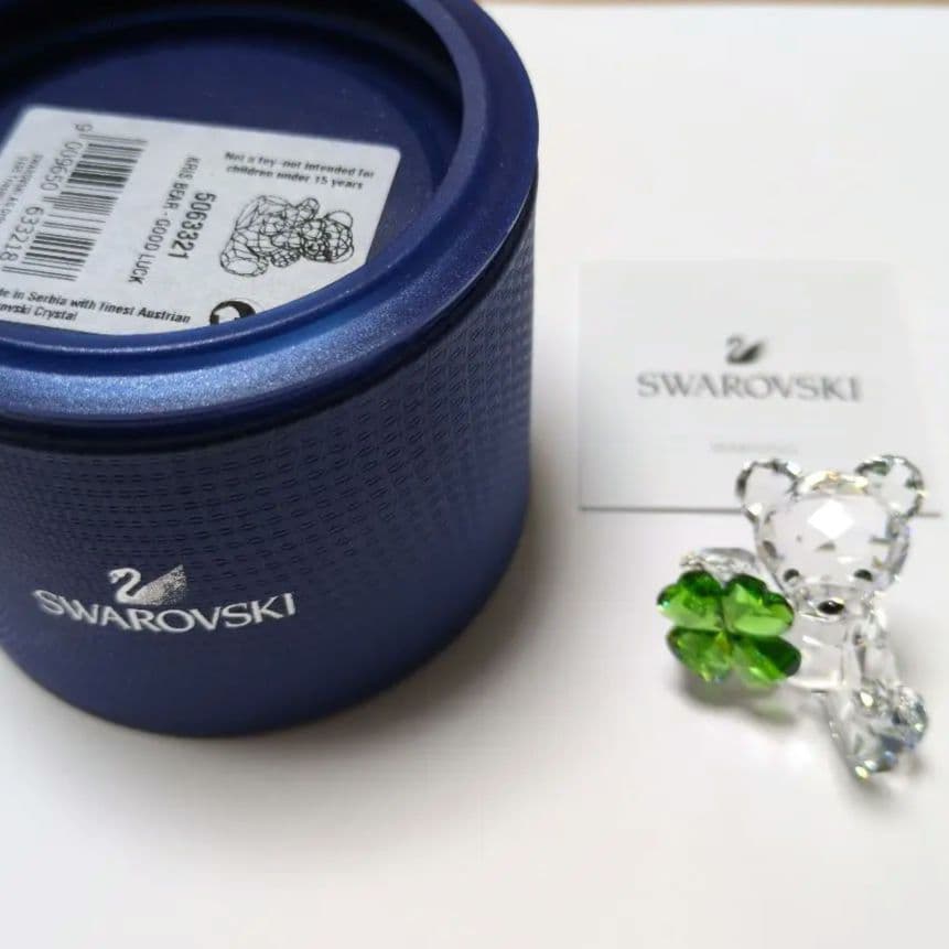 スワロフスキー クリスベア クローバー（Good Luck）