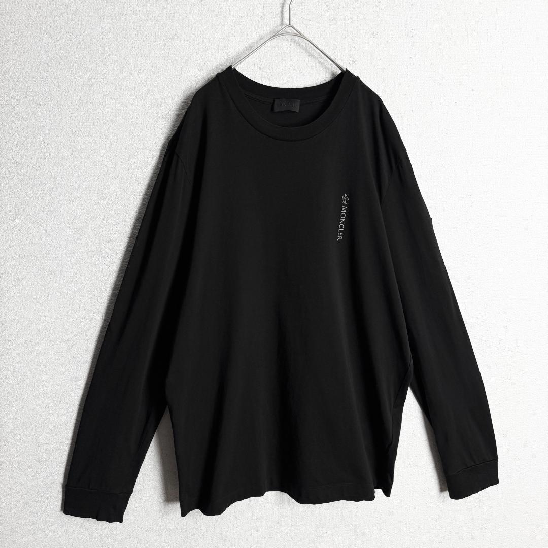【美品☆高級モデル☆ラバーロゴ☆アームデザイン】モンクレール ロンT 長袖