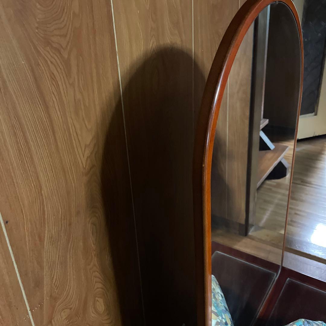 昭和レトロ　鏡台　ドレッサー スツール　レトロ　カバー付き