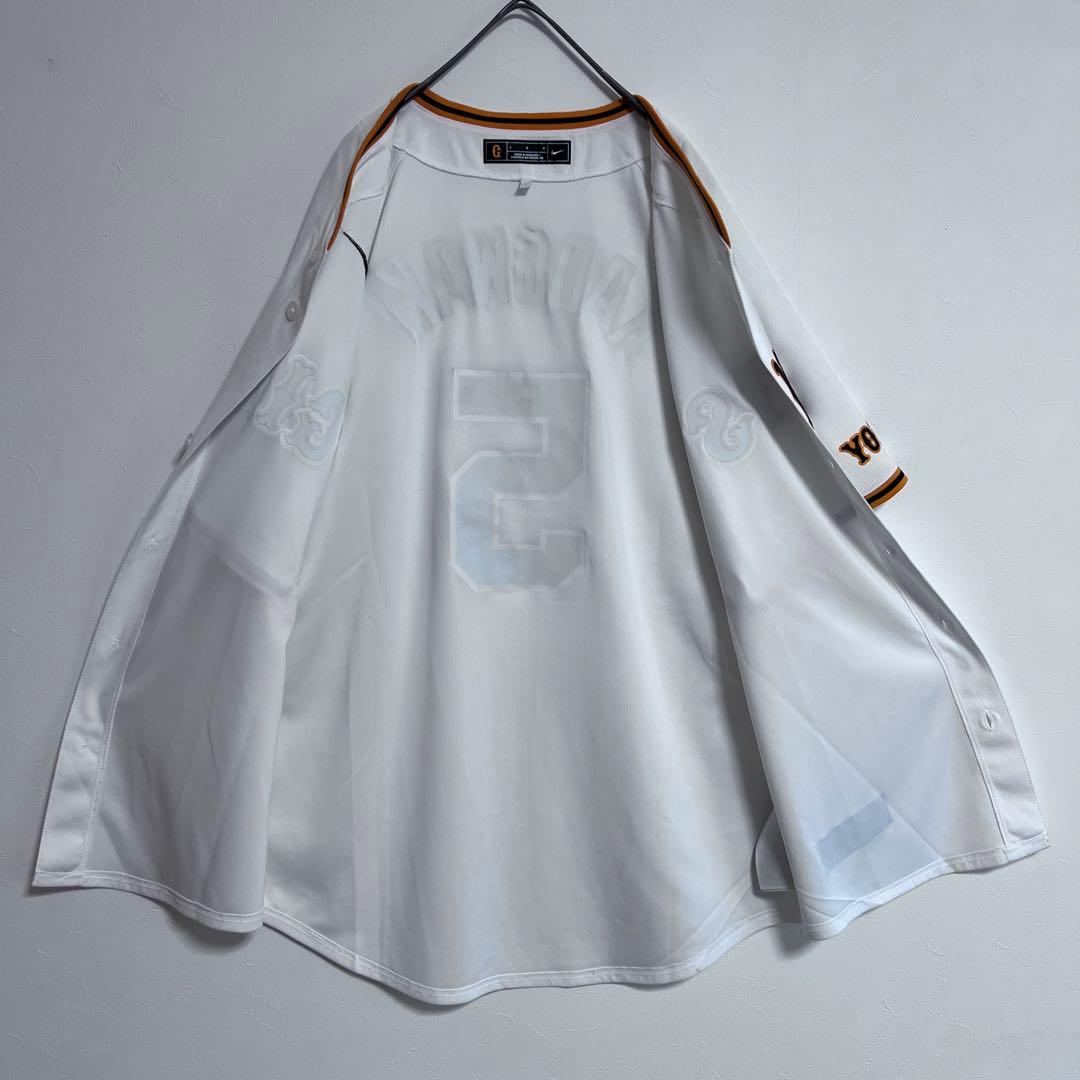 極美品 NIKE 読売ジャイアンツ レプリカユニフォーム 優勝記念 門脇 L