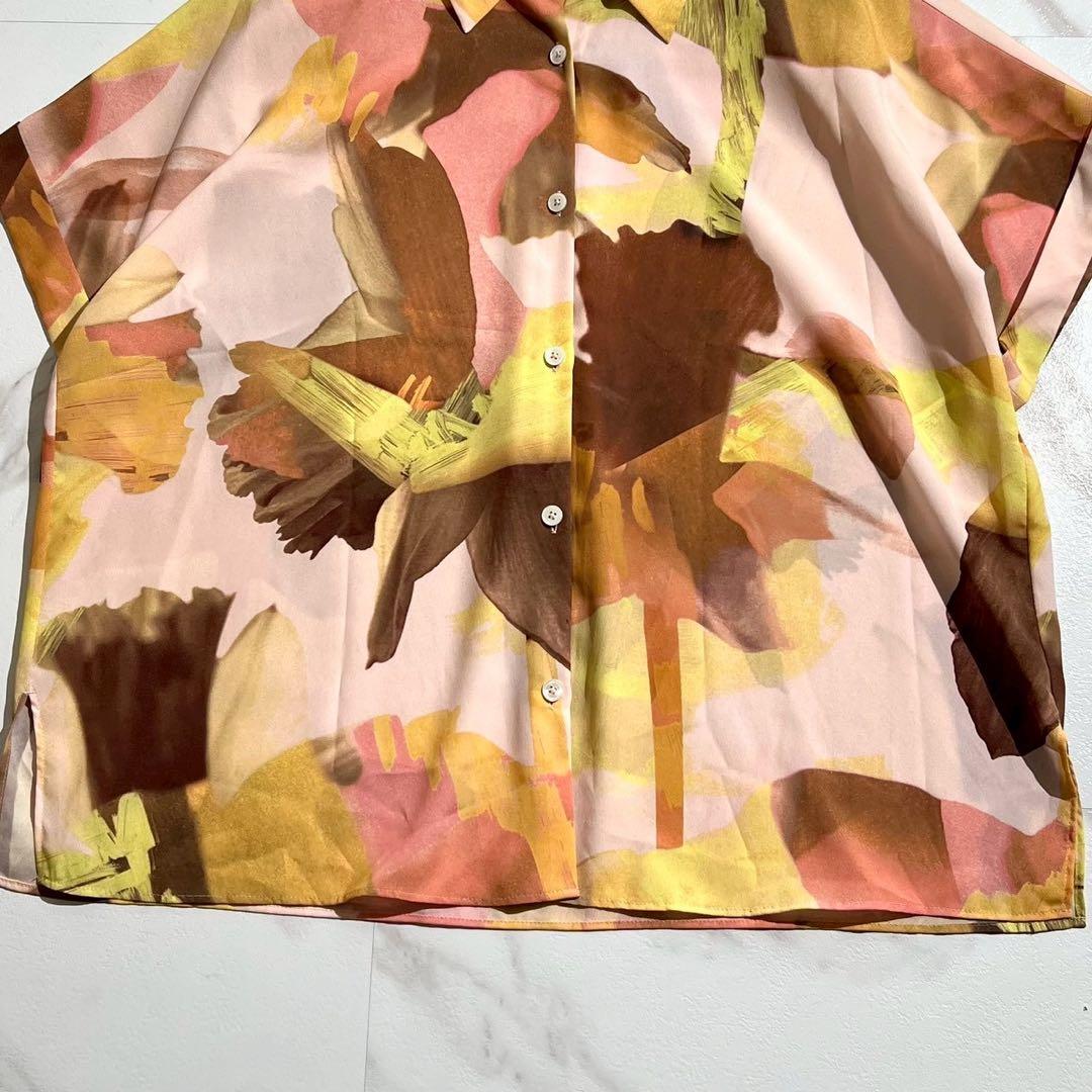 【極美品✨25ss】ポールスミス フローラルペイント 半袖シャツ 完売品 40