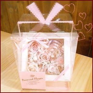 プリザーブドフラワーアンティークリボン アレンジメント ピンク ケース付き♫