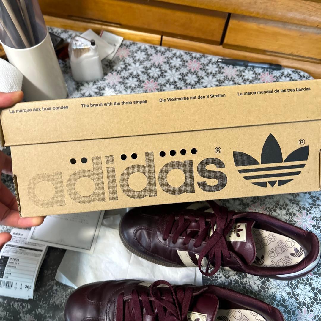adidas Samba wバーガンディ、マルーン　26.5