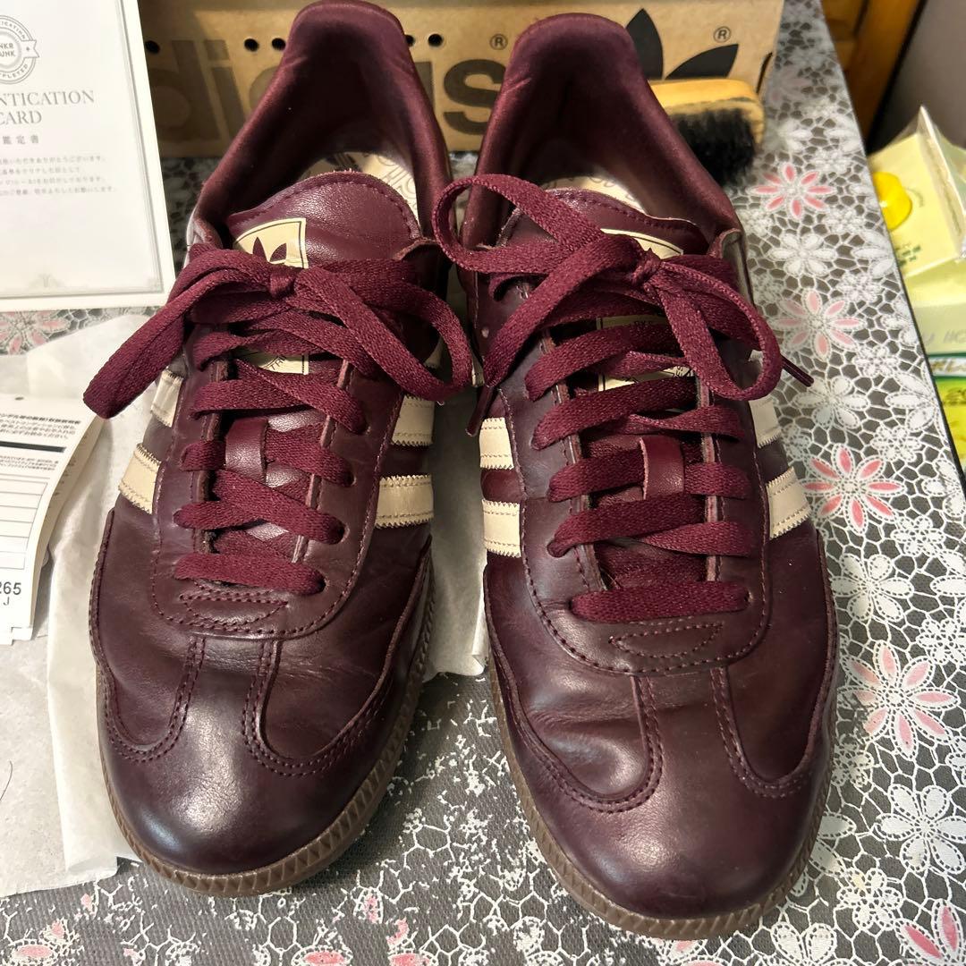 adidas Samba wバーガンディ、マルーン　26.5