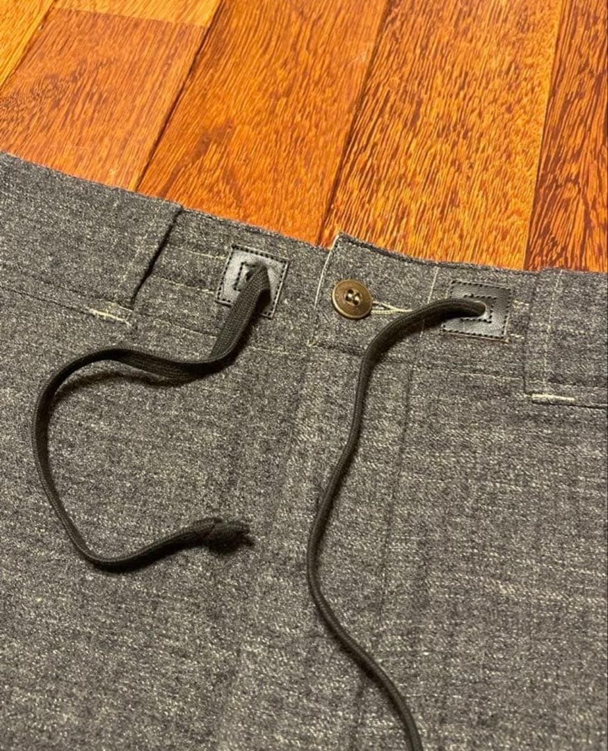 ごま塩　極美品ＲＲＬ　紐付きウールパンツ　ロンハーマン　ラルフローレン