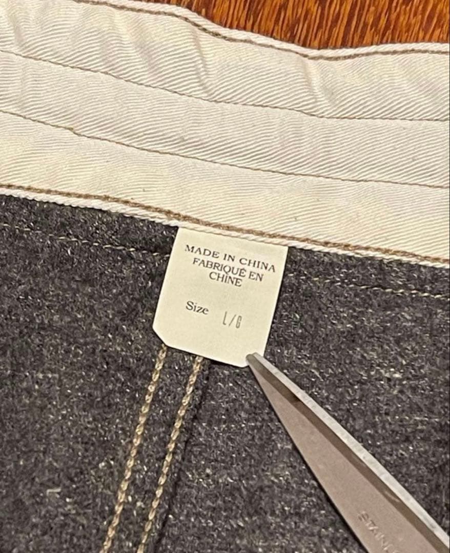 ごま塩　極美品ＲＲＬ　紐付きウールパンツ　ロンハーマン　ラルフローレン