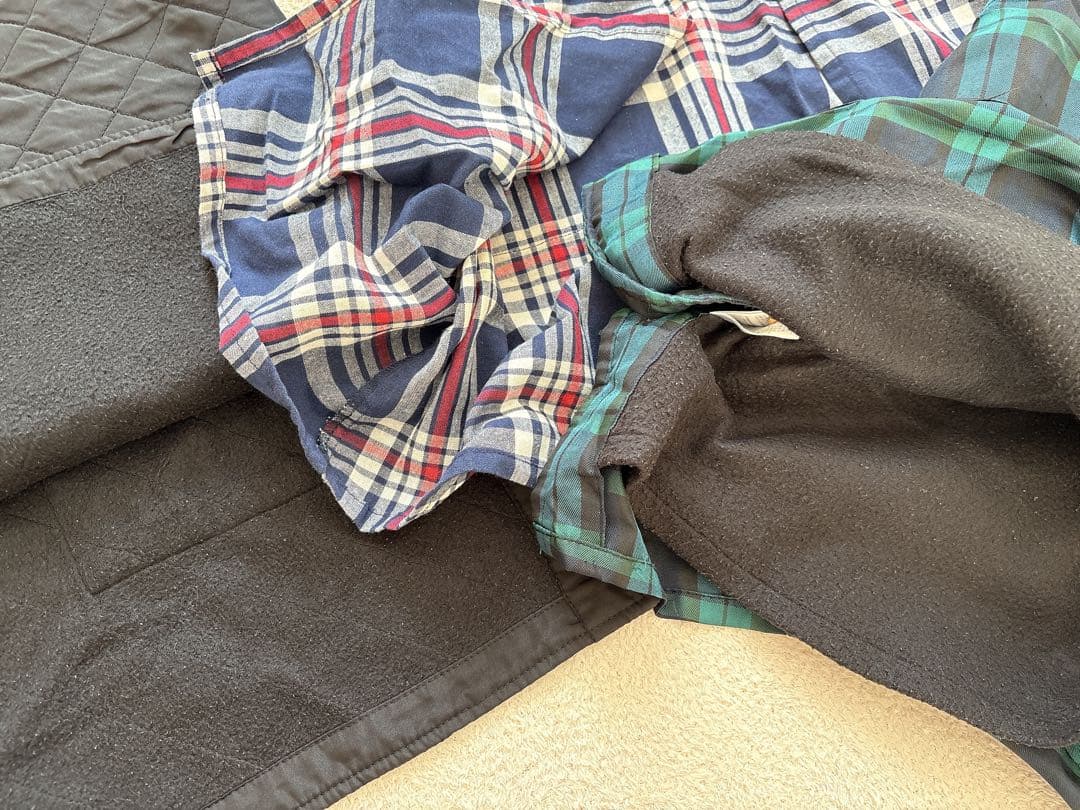 【送料無料】割烹着 エプロン 裏起毛 5着セット