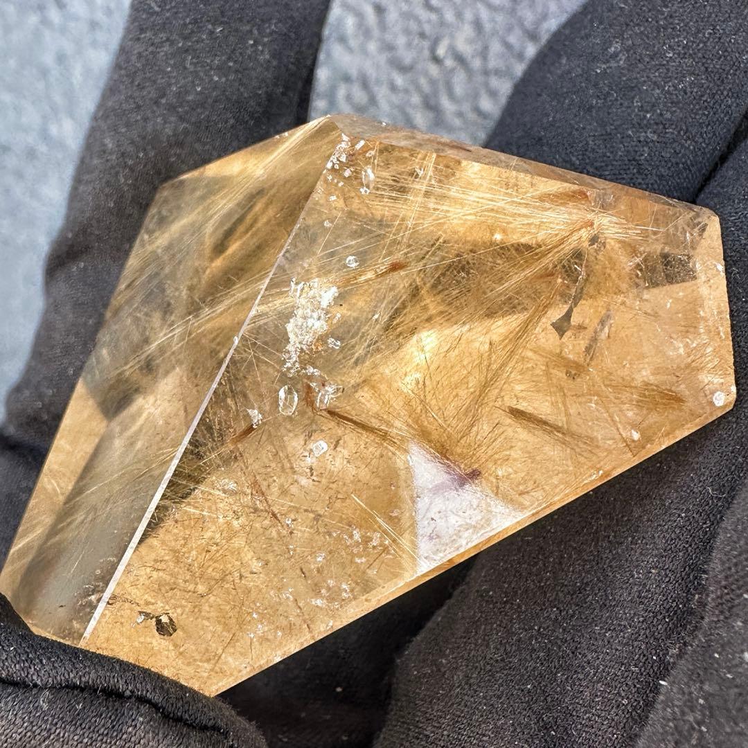 【財運・金運・事業運up❗️】ルチルクォーツ☆フリーフォーム水晶 原石A1519