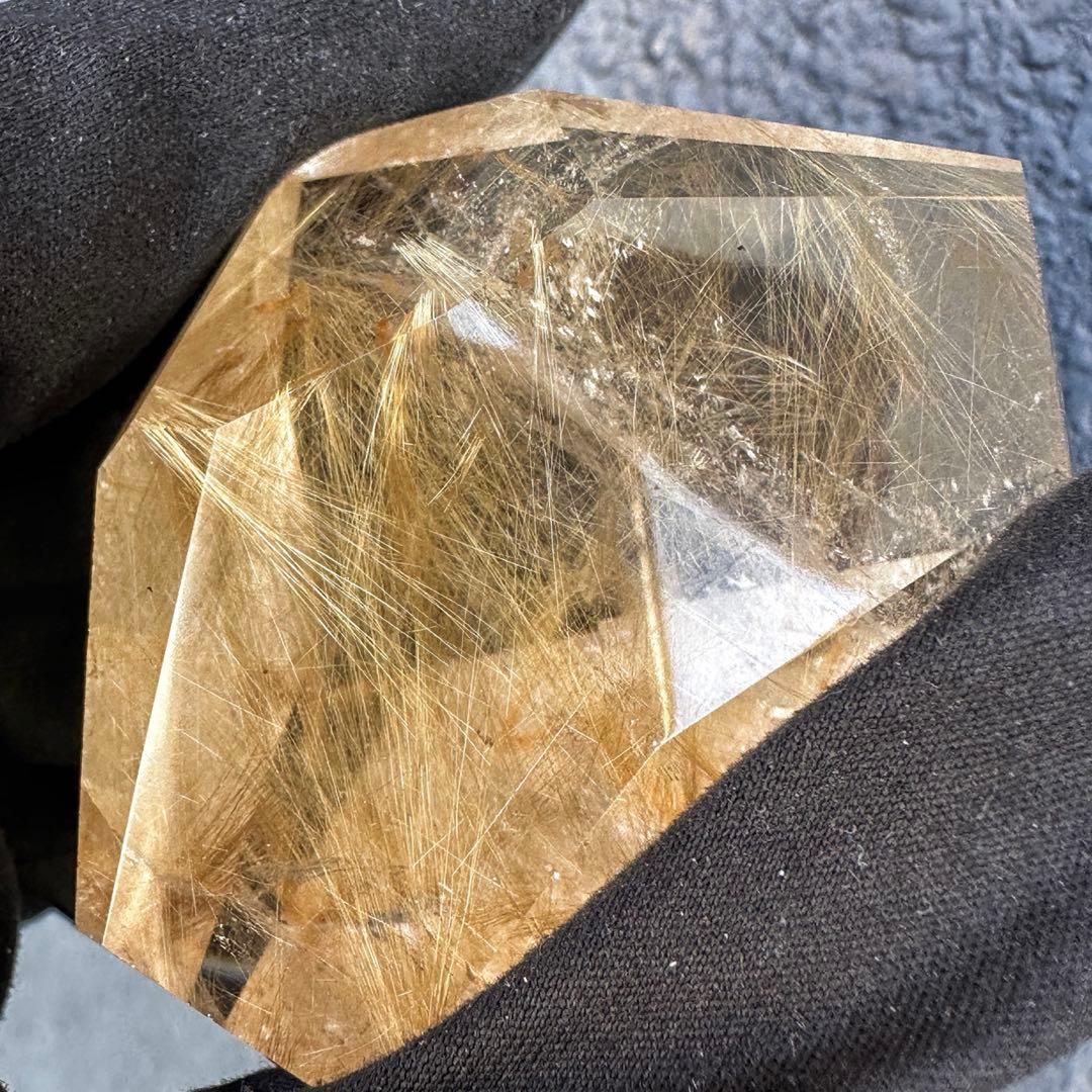 【財運・金運・事業運up❗️】ルチルクォーツ☆フリーフォーム水晶 原石A1519