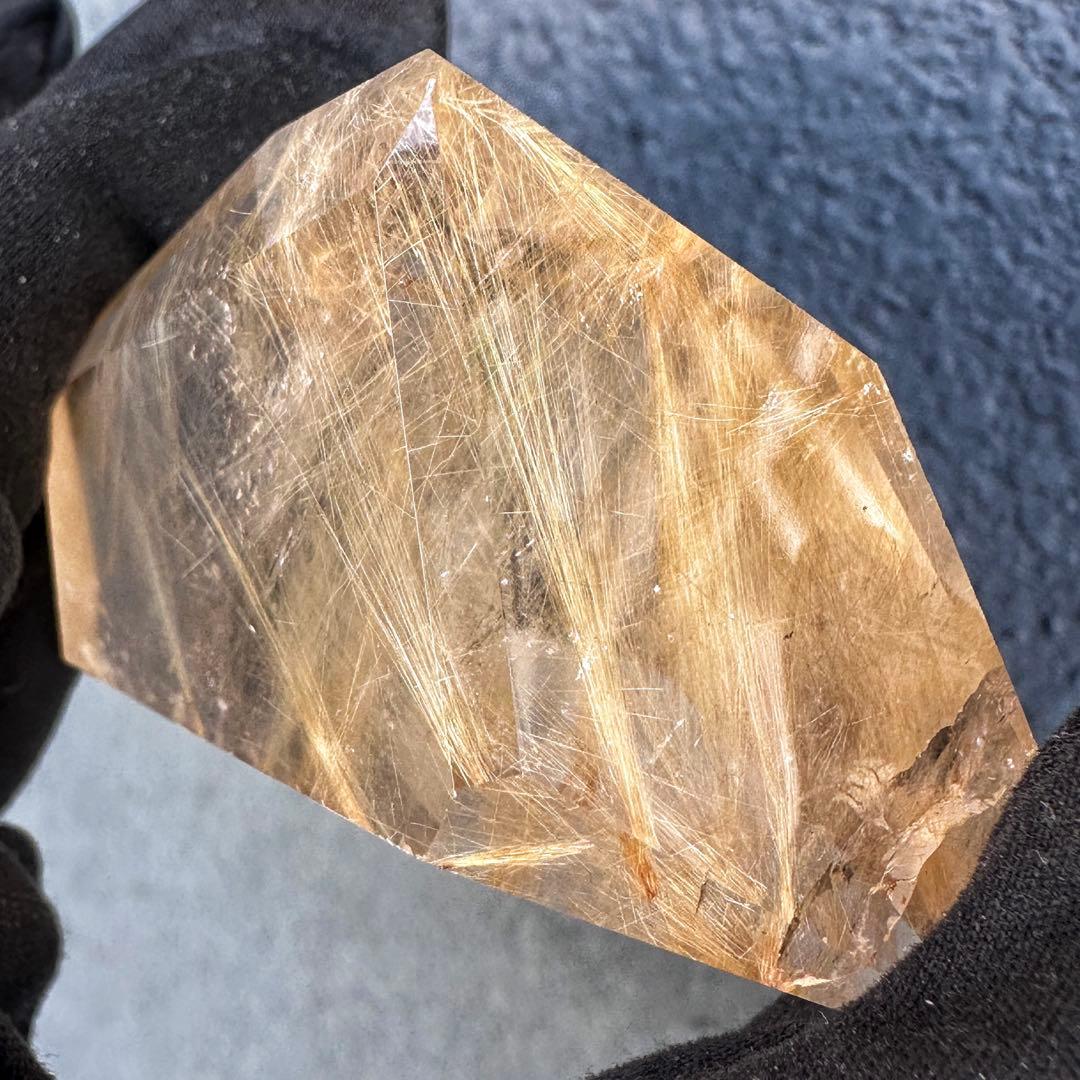 【財運・金運・事業運up❗️】ルチルクォーツ☆フリーフォーム水晶 原石A1519