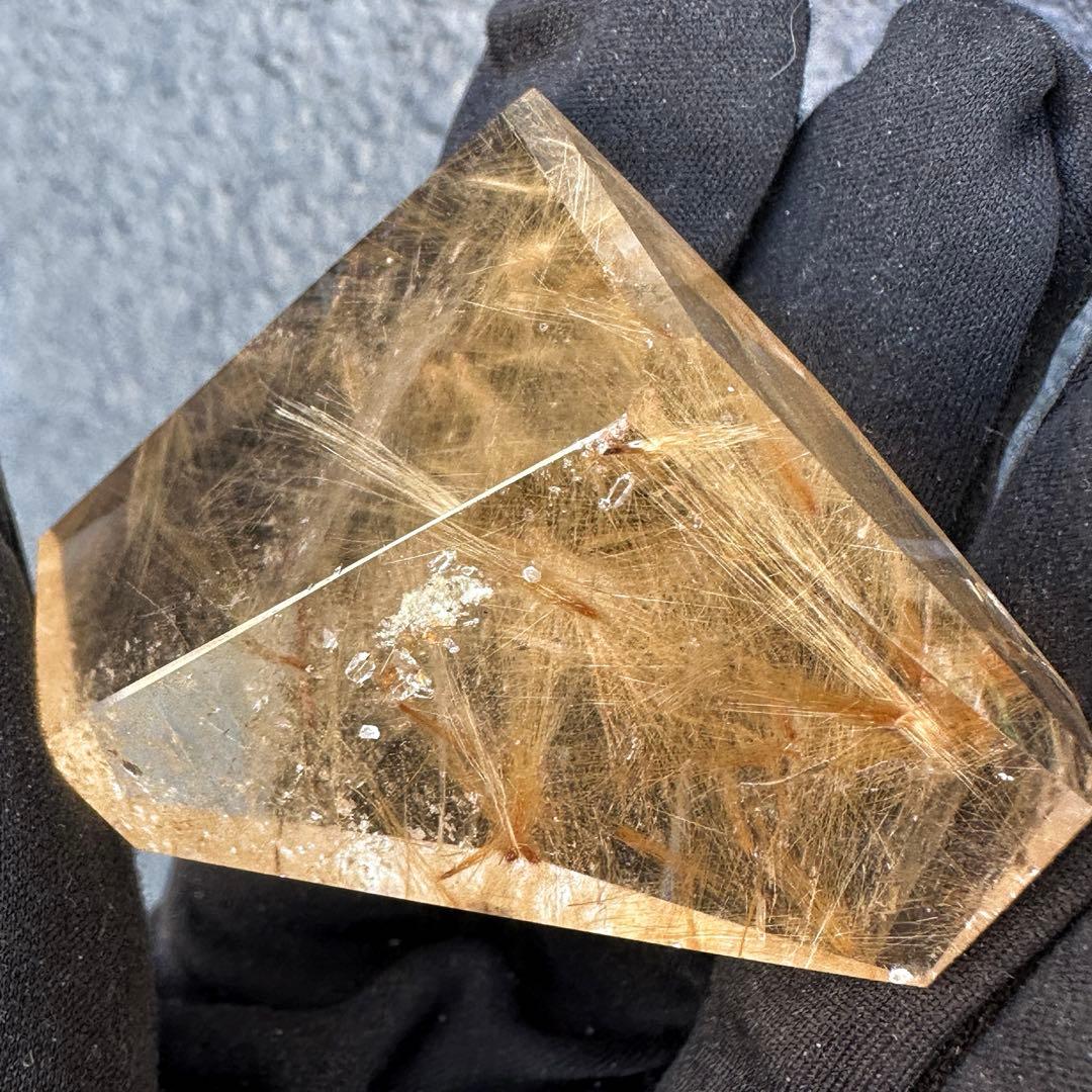 【財運・金運・事業運up❗️】ルチルクォーツ☆フリーフォーム水晶 原石A1519