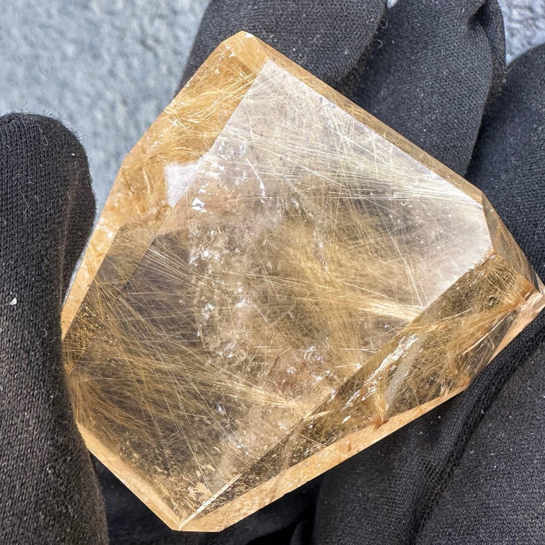 【財運・金運・事業運up❗️】ルチルクォーツ☆フリーフォーム水晶 原石A1519