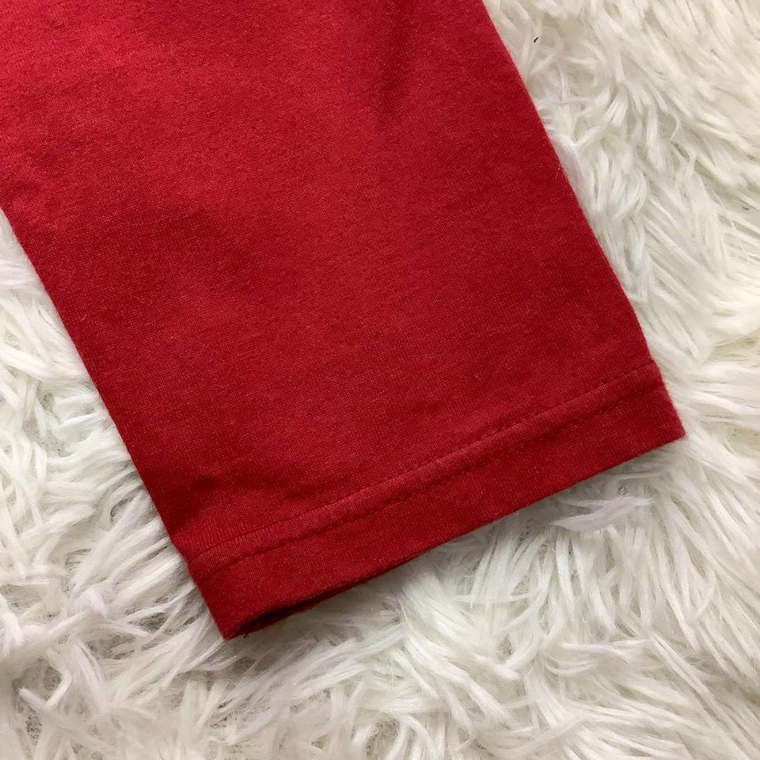 カールヘルム ベア メンズ 長袖Ｔシャツ レッド 春夏物 人気モデル サイズM