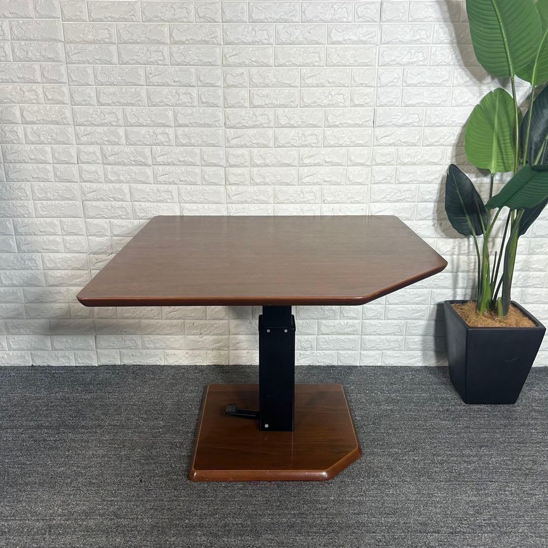 昇降テーブル ダイニング リビング 机 五角形 家具 インテリア B056