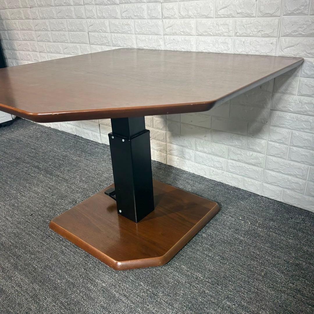 昇降テーブル ダイニング リビング 机 五角形 家具 インテリア B056