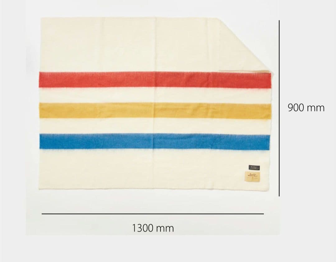 BASSHU ブランケット　ウール100% 日本製