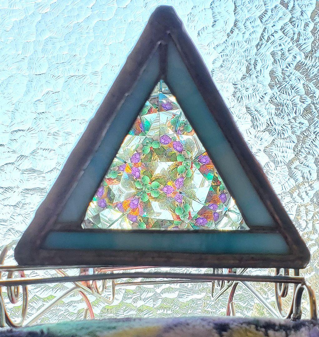 【Sankyo】ステンドグラスタイプ『オルゴール付き大型万華鏡』☆全長30cm☆