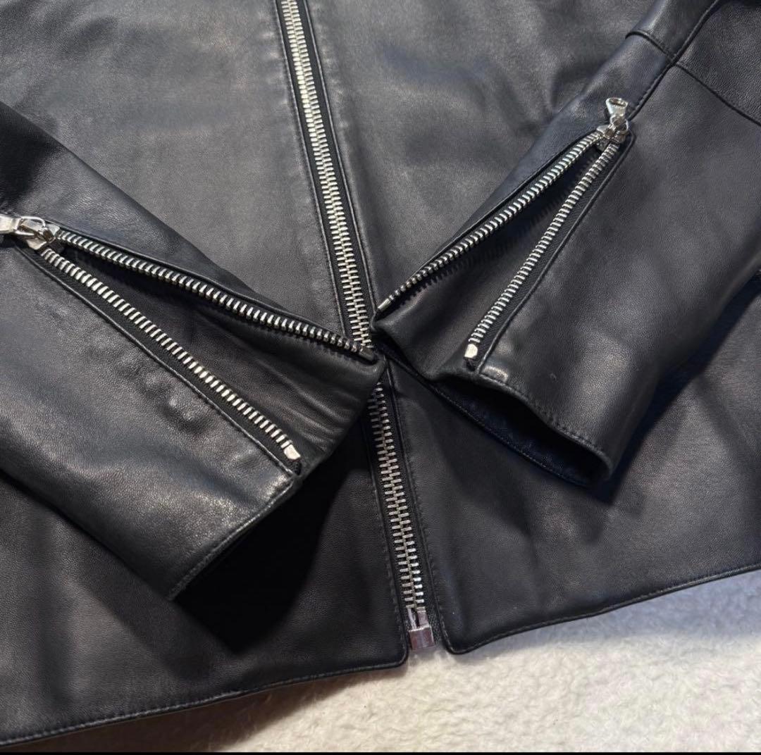 DENIM×tomrrowland別注 シングルライダースジャケット M 羊革