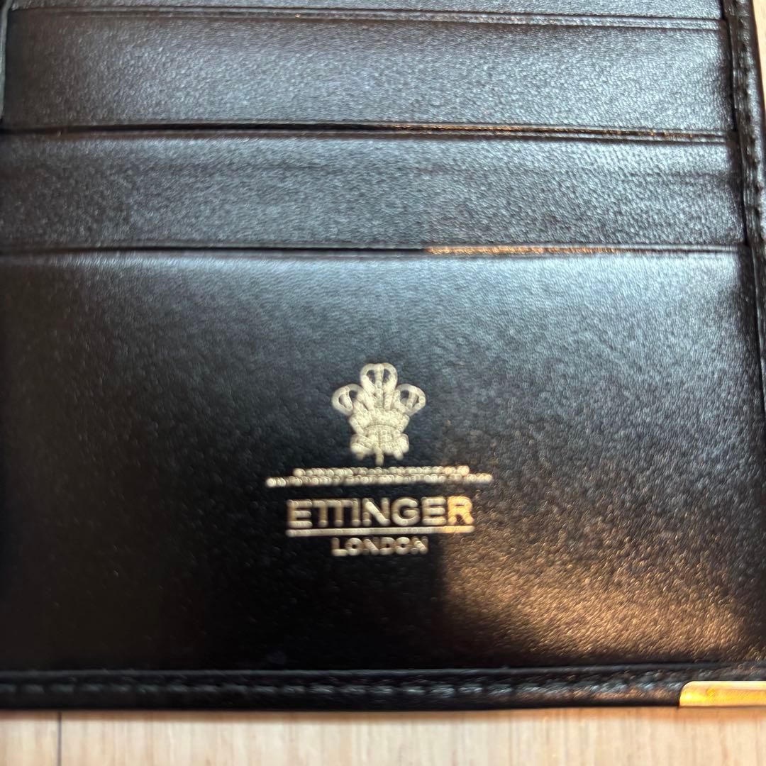 【希少】ETTINGER エッティンガー 長財布 ブラック ゴールド金具