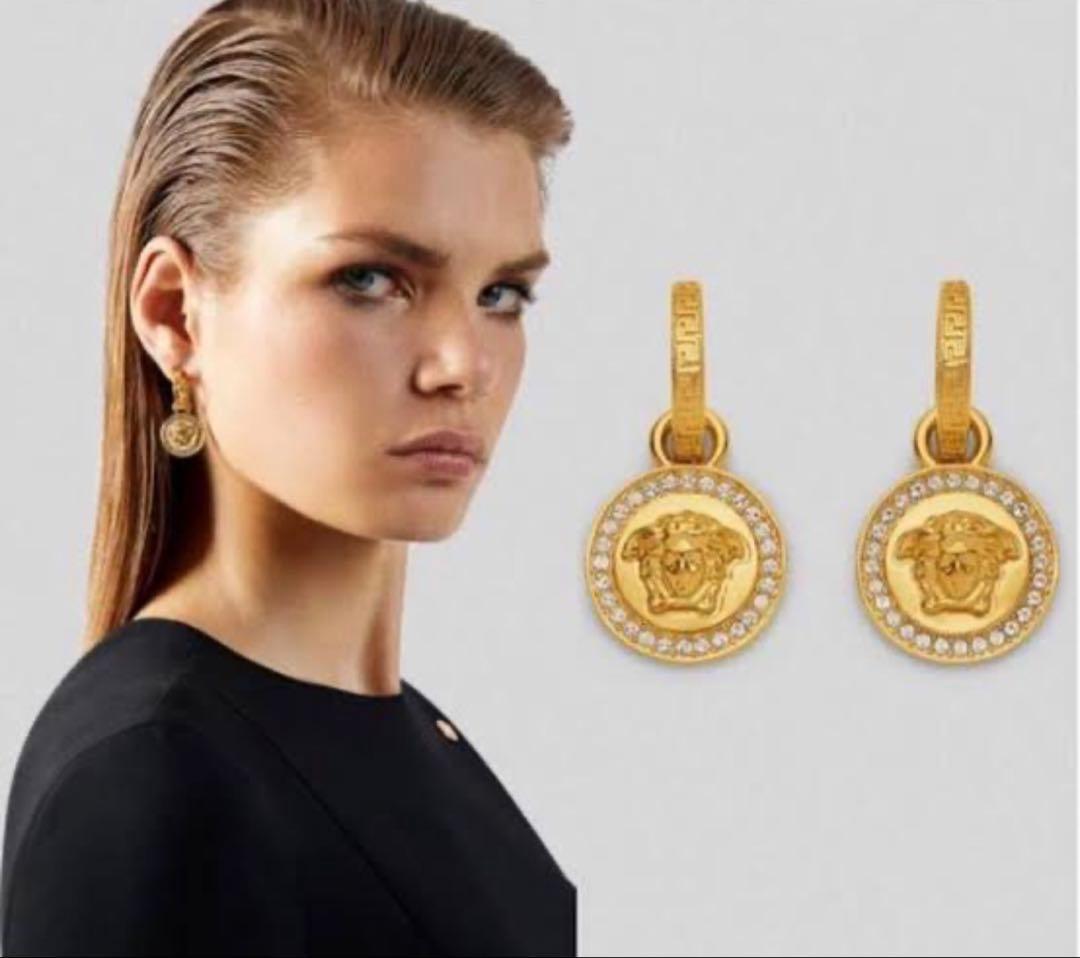 VERSACE ヴェルサーチェ◆メデューサ ドロップ ピアス