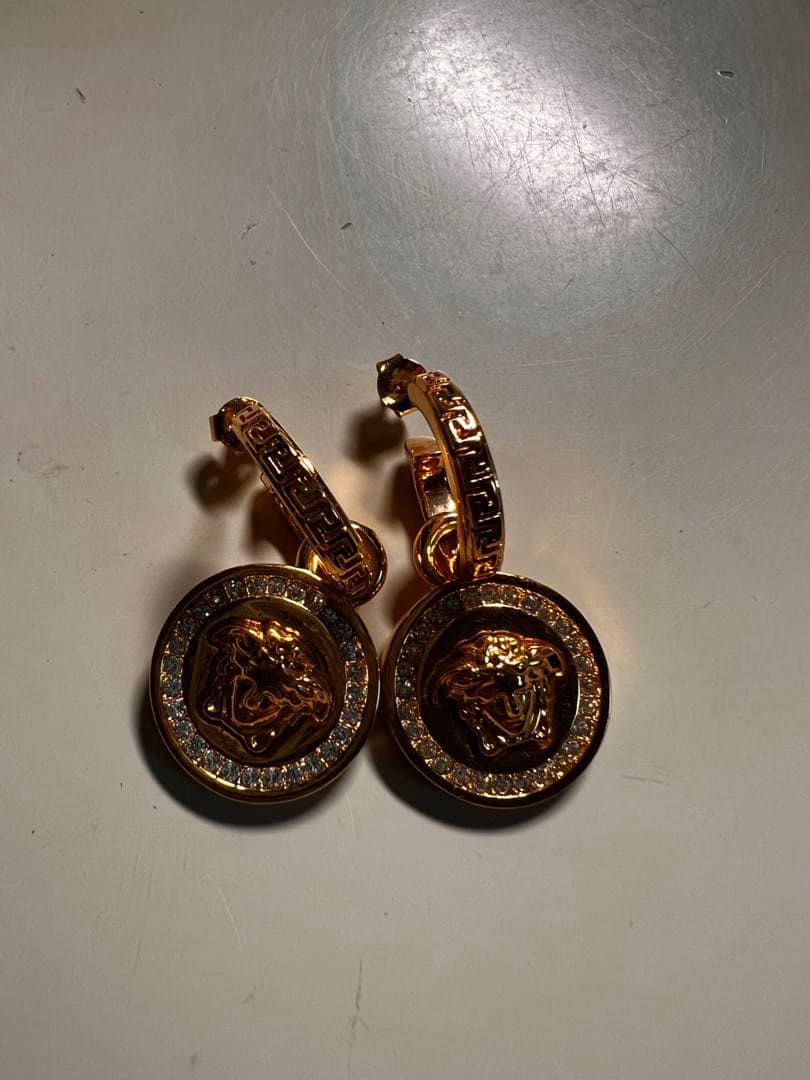 VERSACE ヴェルサーチェ◆メデューサ ドロップ ピアス