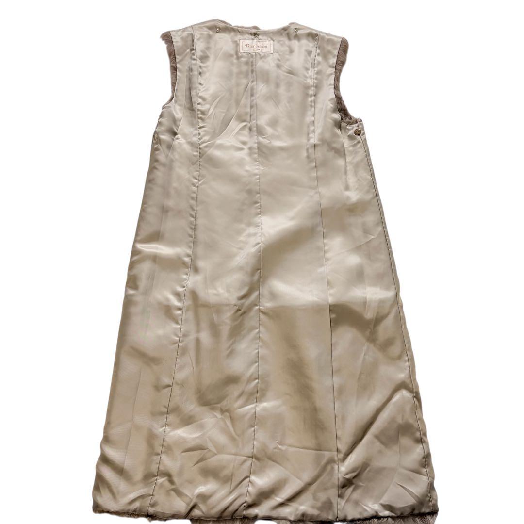 希少 オンワード ラムウールライナー トレンチコート M くるみボタン ファー