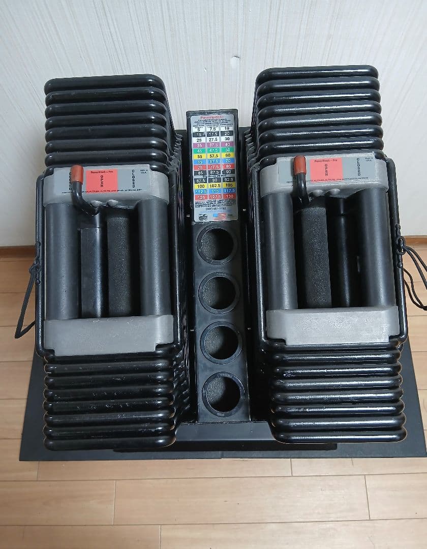 PowerBlock Pro可変式ダンベルUSA製 41kg×2個パワーブロック