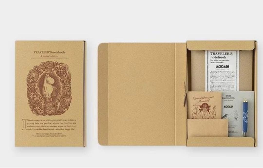 【新品未開封】MOOMINトラベラーズノート限定セット　ムーミンパパの思い出