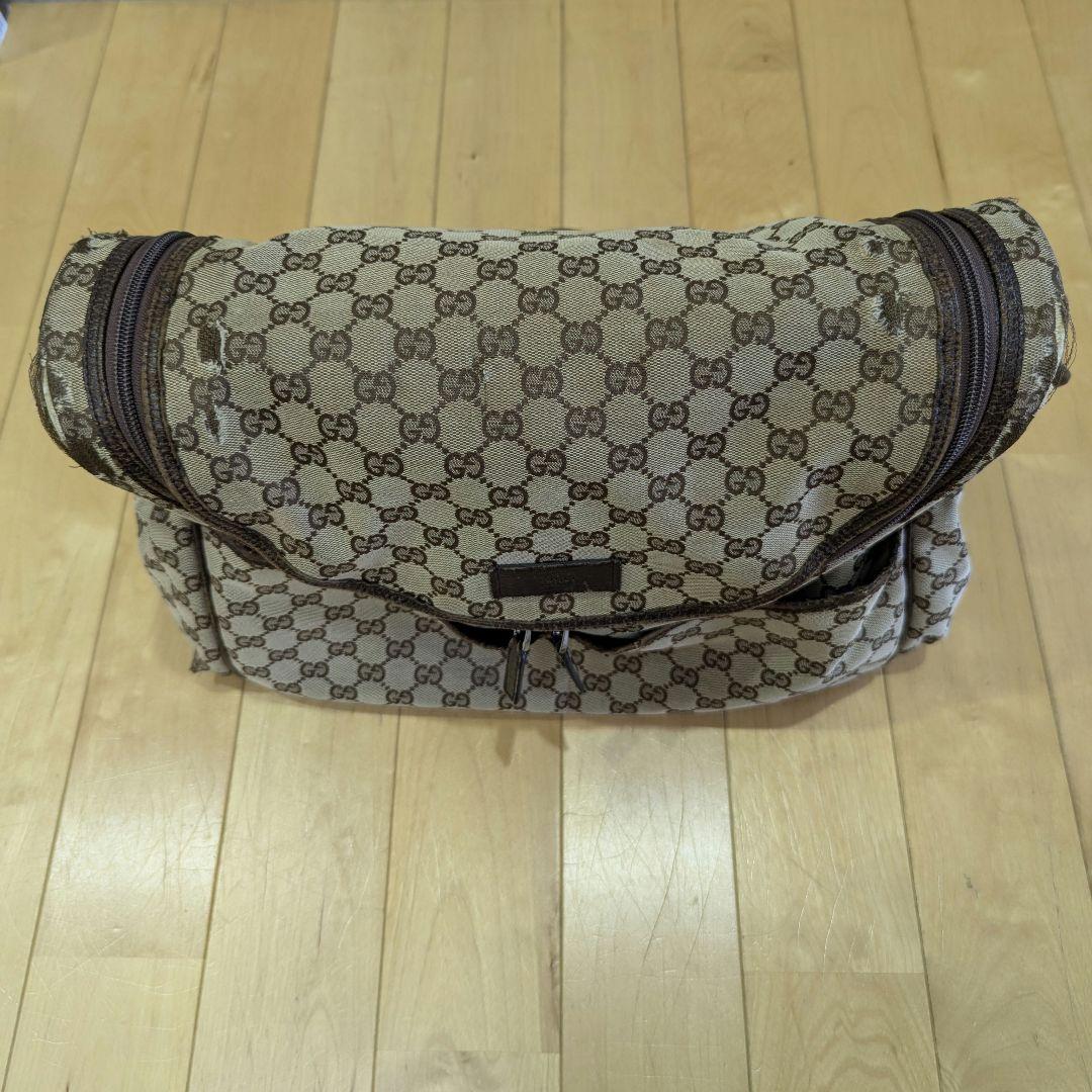 値下げ♪ GUCCI　マザーズバッグ　ショルダーバッグ　GG キャンバス