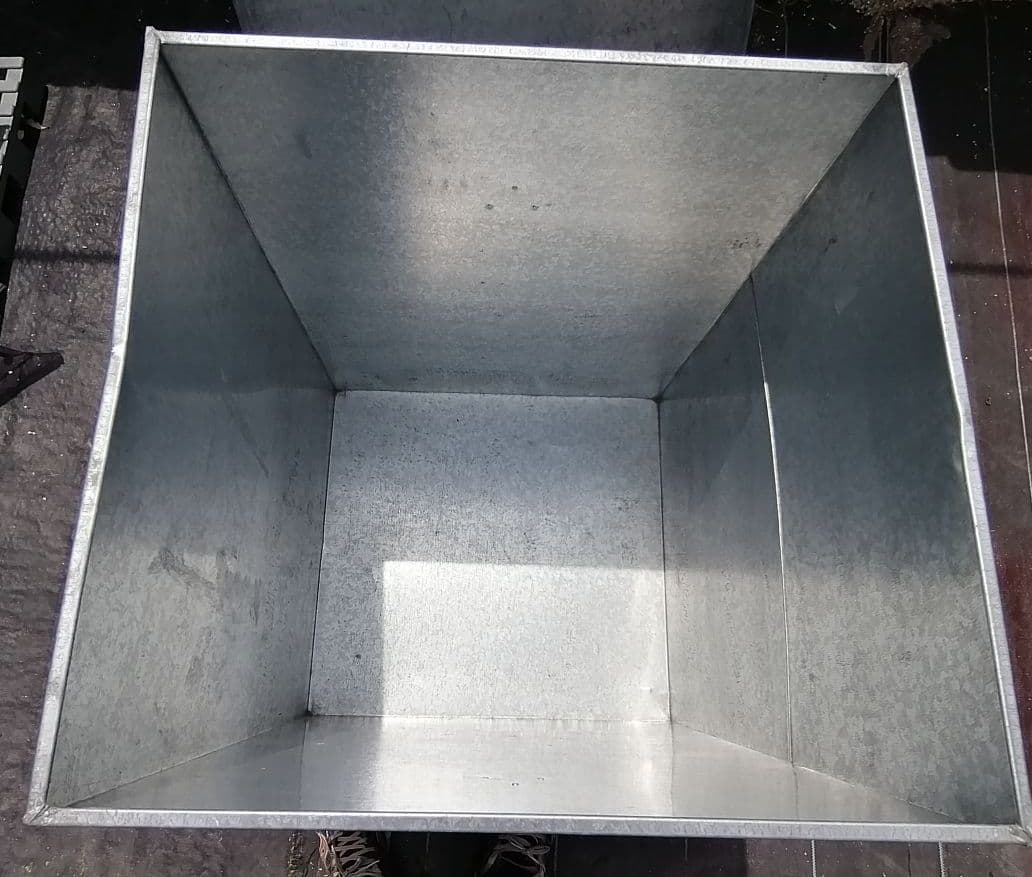 ブリキ箱　収納　レトロ　大きい　座布団収納　インテリア　台