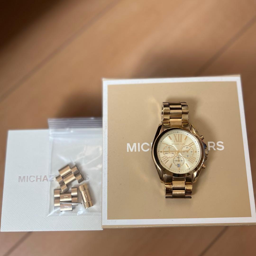 【美品】マイケルコース BRADSHAW ブラッドショー　腕時計 ゴールド
