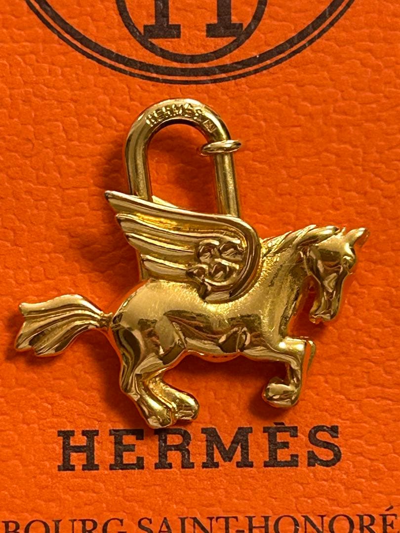 1993年 限定品 エルメス カデナ ペガサス ゴールド色 正規品 美品