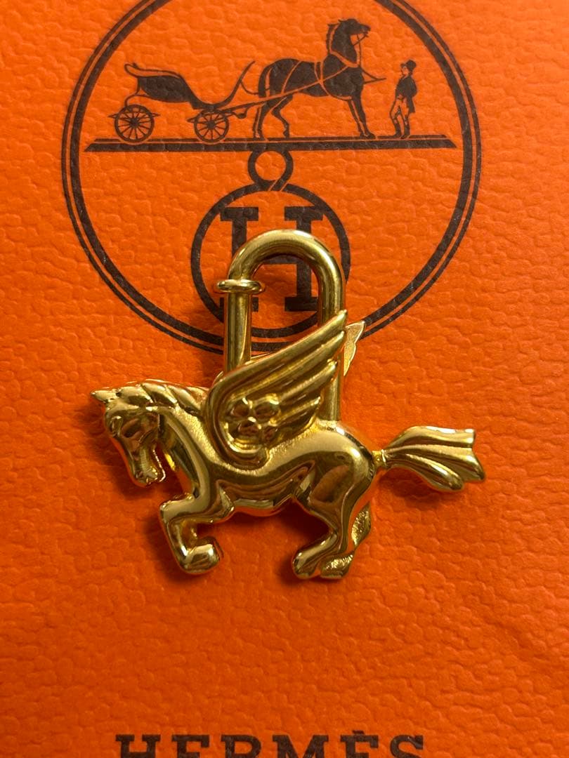 1993年 限定品 エルメス カデナ ペガサス ゴールド色 正規品 美品