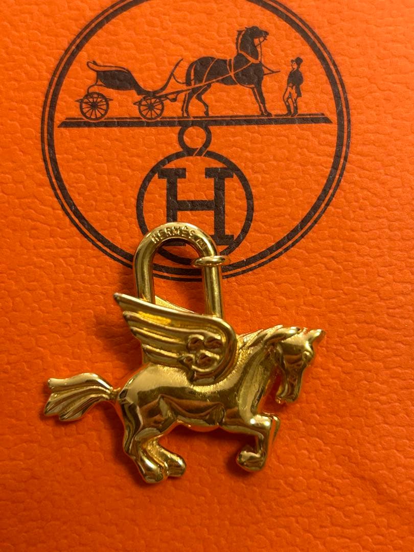 1993年 限定品 エルメス カデナ ペガサス ゴールド色 正規品 美品