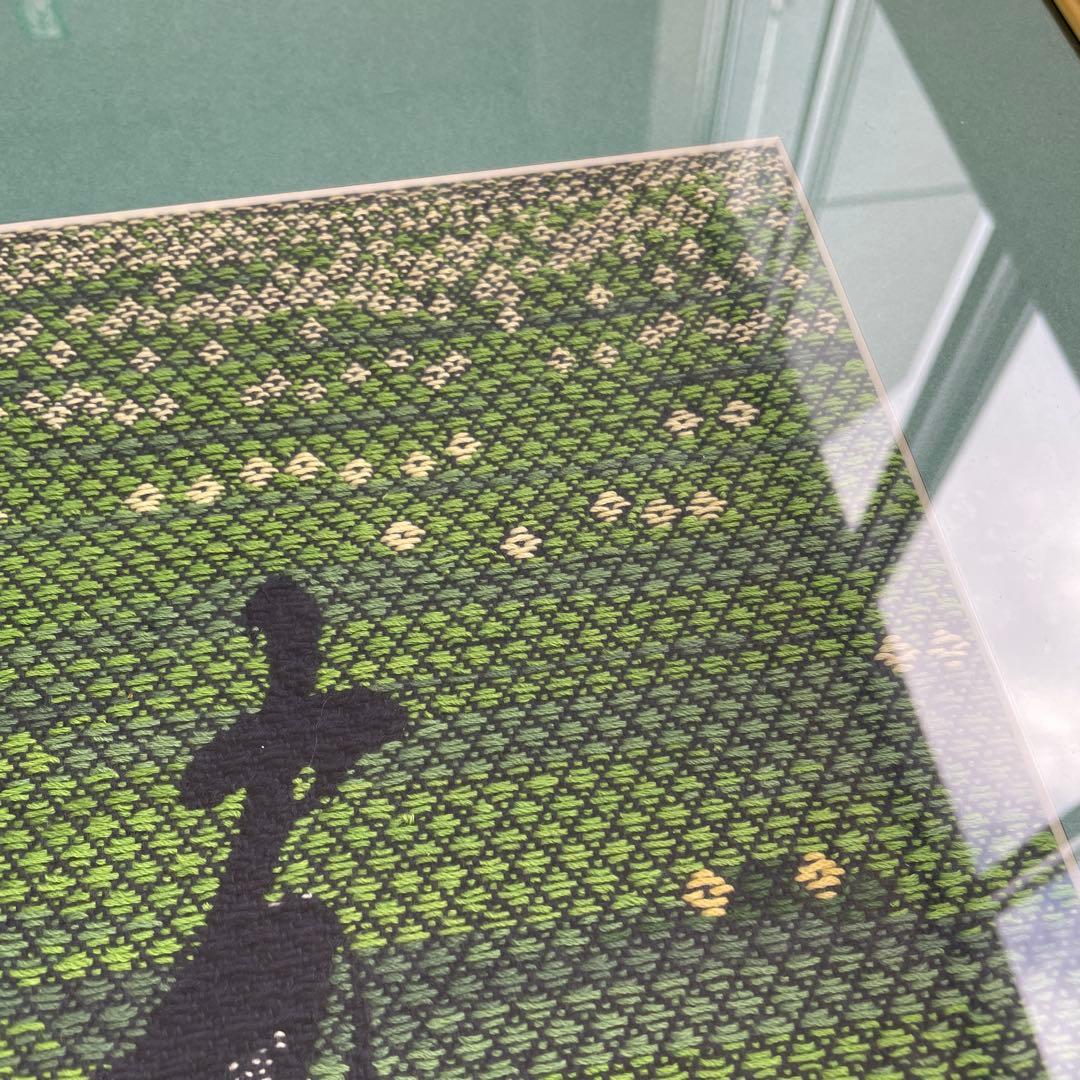 こぎん刺し　木村操作品　椿