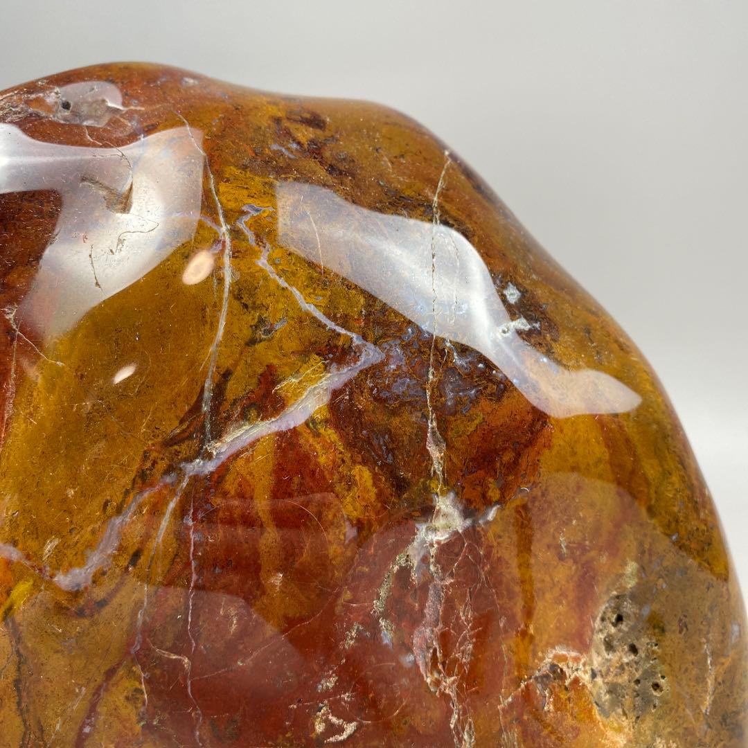 鑑賞石 赤瑪瑙 原石 アゲート 大型 約16.26kg 瑪瑙 メノウ