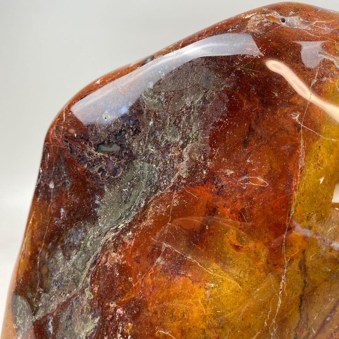 鑑賞石 赤瑪瑙 原石 アゲート 大型 約16.26kg 瑪瑙 メノウ