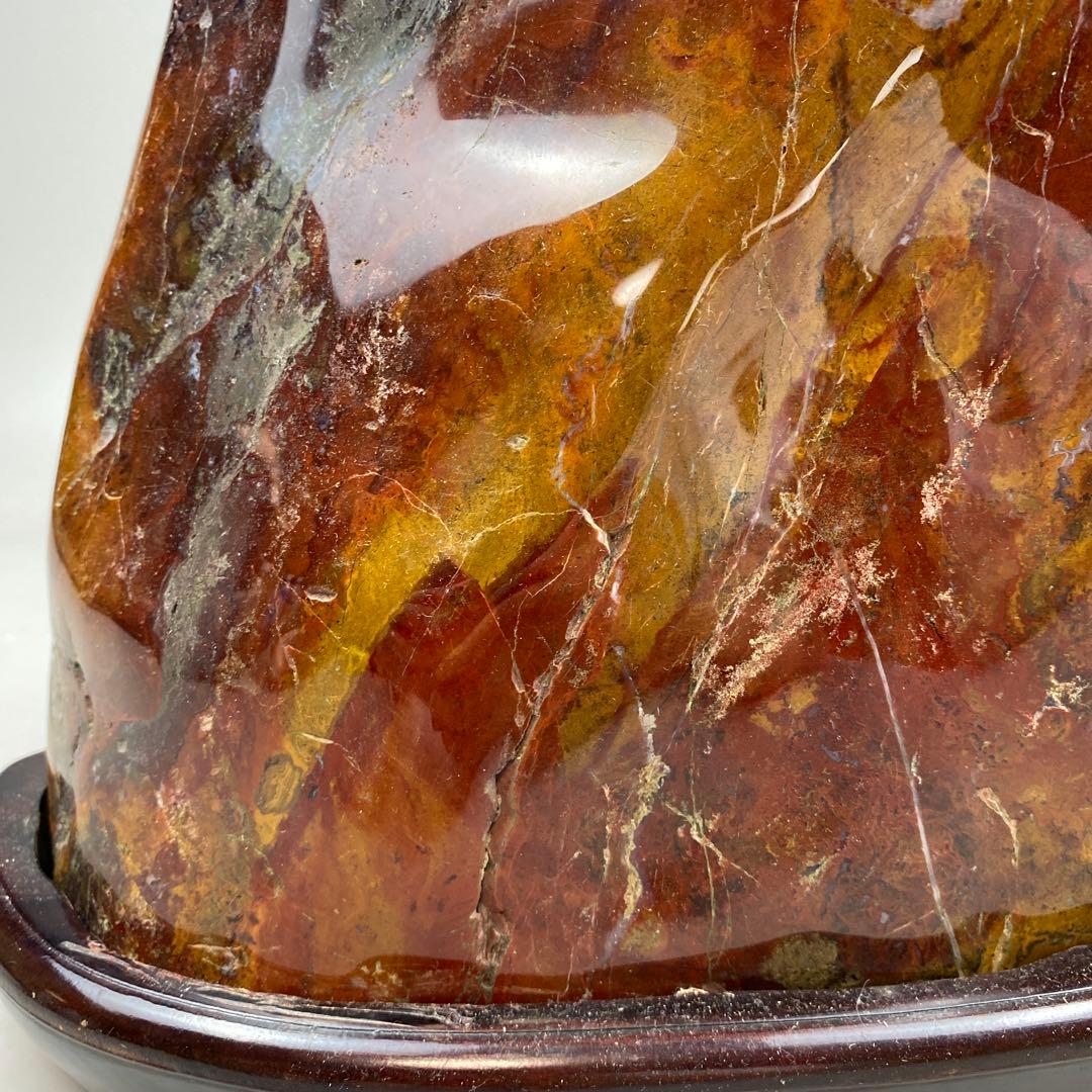 鑑賞石 赤瑪瑙 原石 アゲート 大型 約16.26kg 瑪瑙 メノウ