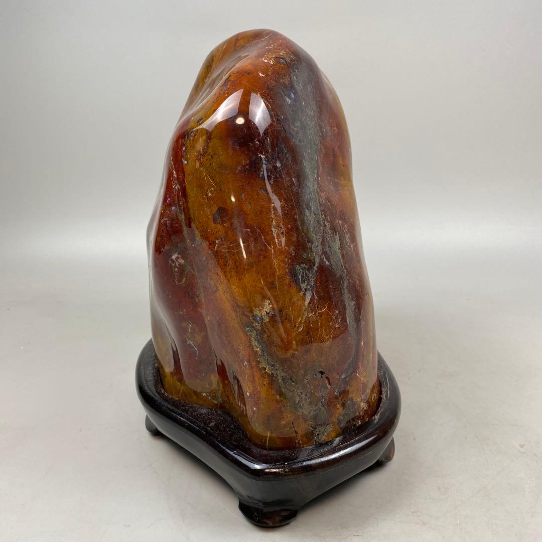 鑑賞石 赤瑪瑙 原石 アゲート 大型 約16.26kg 瑪瑙 メノウ