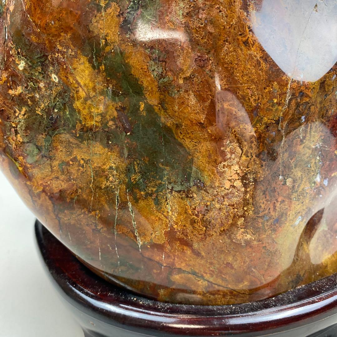 鑑賞石 赤瑪瑙 原石 アゲート 大型 約16.26kg 瑪瑙 メノウ