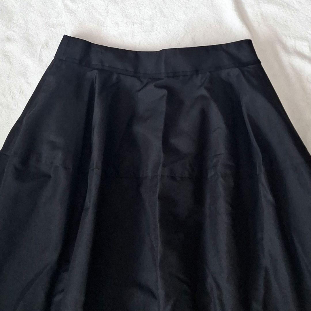 フォクシー FOXEY バルーンスカート シルク ブラック XL レディマカロン