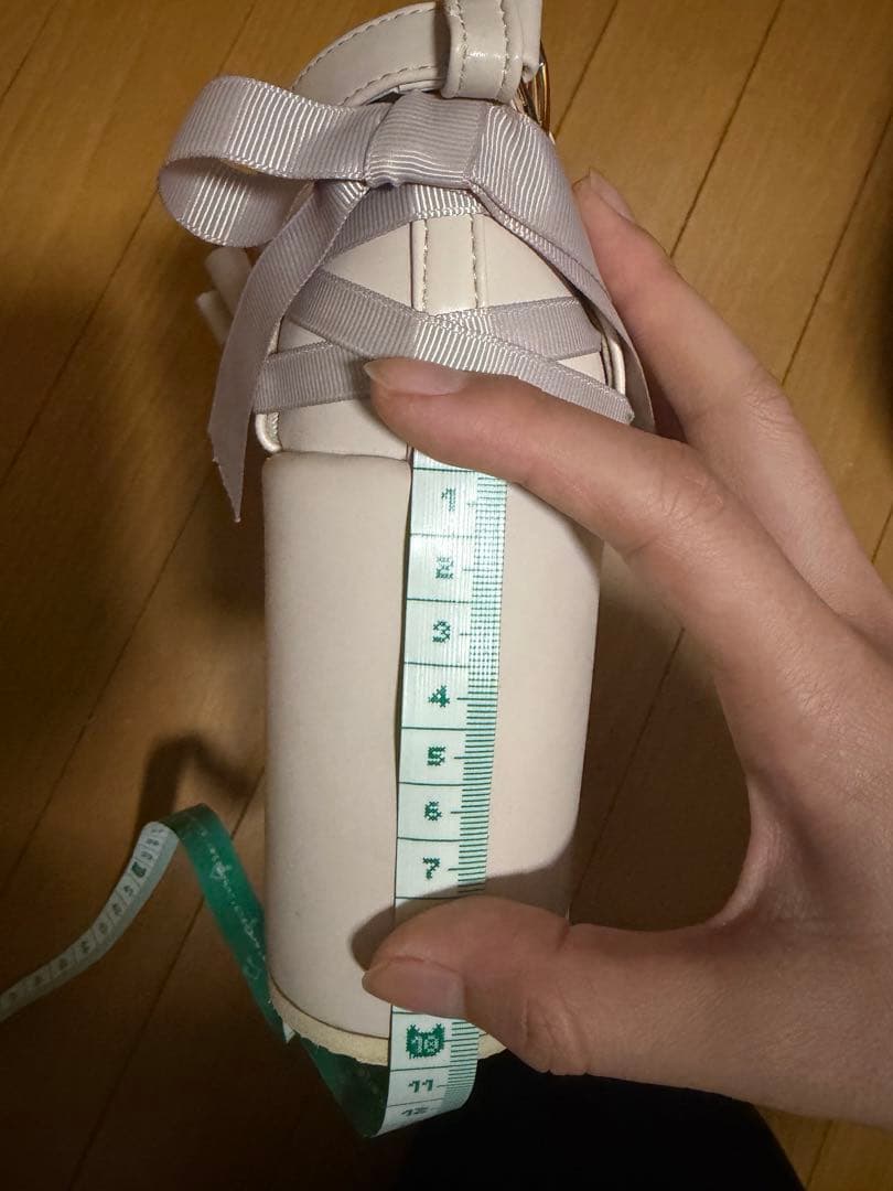 新品未使用品 LIZLISA クロスストラップリボンパンプス ピンク L