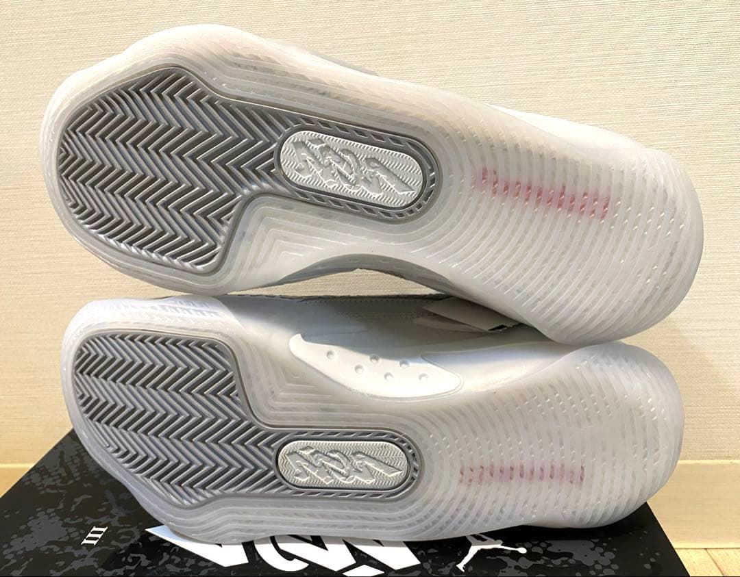 セール　ジョーダン　ザイオン3 PF リキッドメタル 25cm シルバー