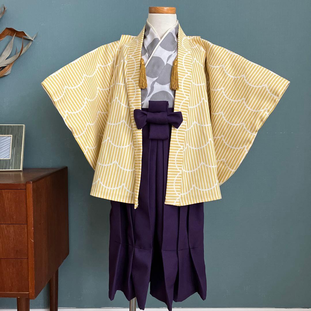 【各サイズ1着】着物と袴　男の子　90-100㎝