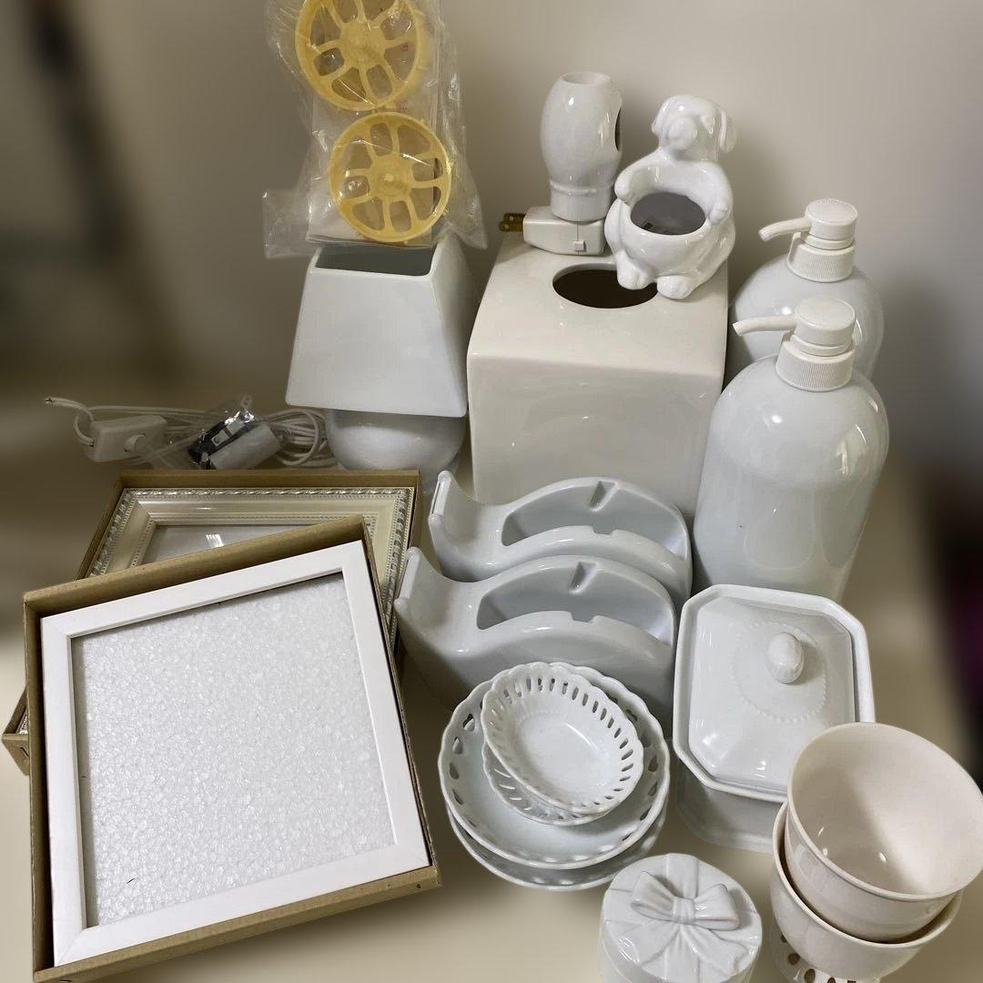 ポーセラーツ　白磁インテリアセット④