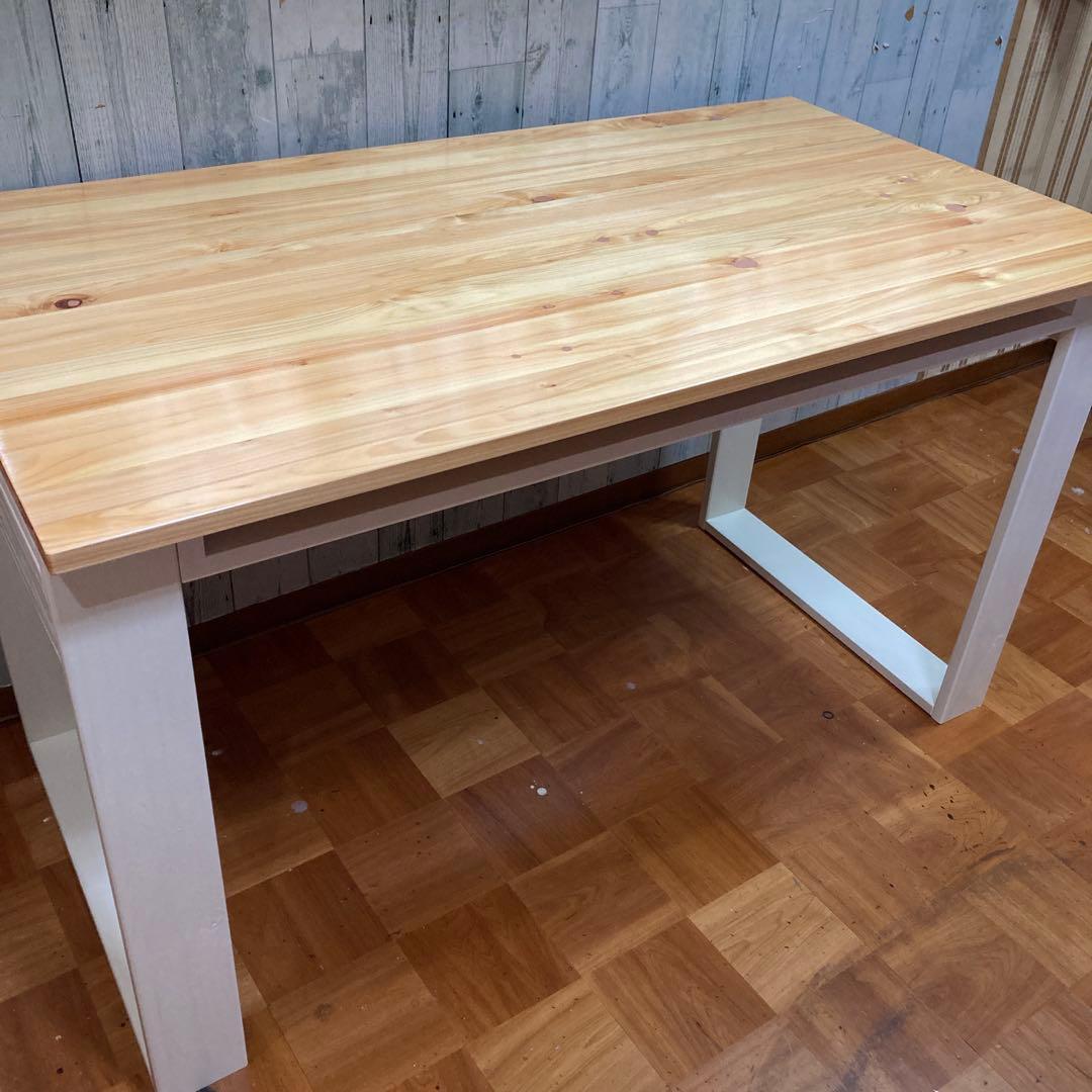 机 テーブル カウンター 幅120cm ヒノキの集成材