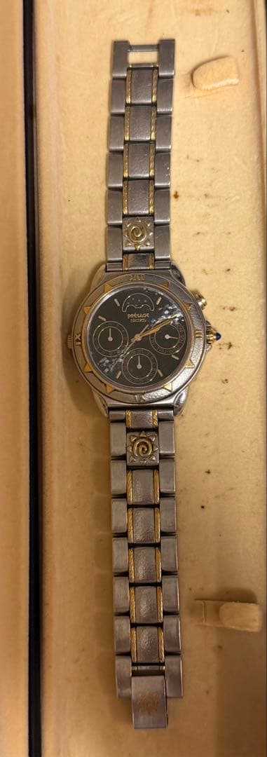 値下げ不可　希少 SEIKO PRESAGE 7F39-6070 コンビ