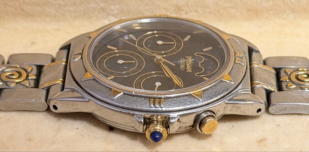 値下げ不可　希少 SEIKO PRESAGE 7F39-6070 コンビ